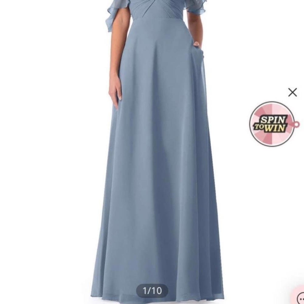 Azazie Dusty blue bridesmaid dress